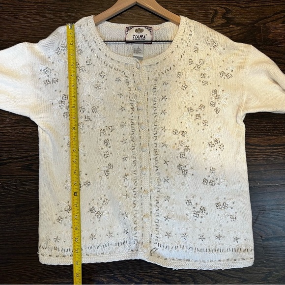 Women’s | Tiara International Knit Buttoned Cardigan | Small - Picture 7 of 7